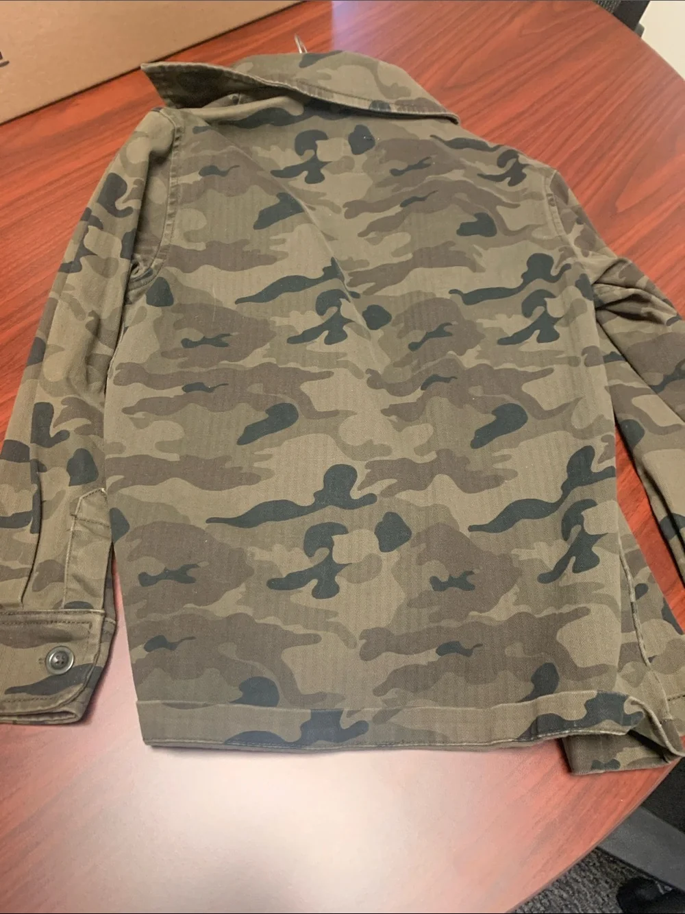 Old Navy Boys Olive Camo Field Jacket